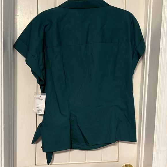Green wrap blouse - Picture 5 of 6